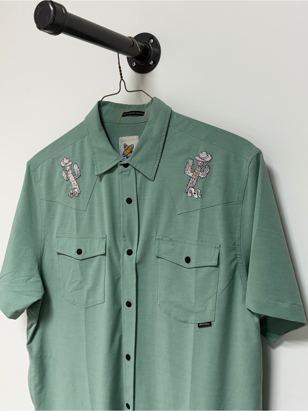 NWT! Baja Llama button down